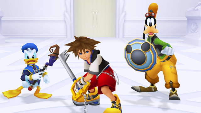 Picture of Sora from Kingdom Hearts, who is owned by Disney.dom Hear