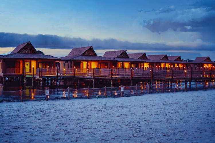 Disney vacation club rentals is covered in depth in this post, a picture of Disney World's Polynesian resort is pictured.