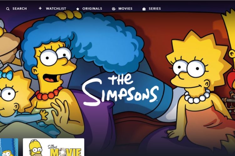 Image of The Simpsons on Disney Plus