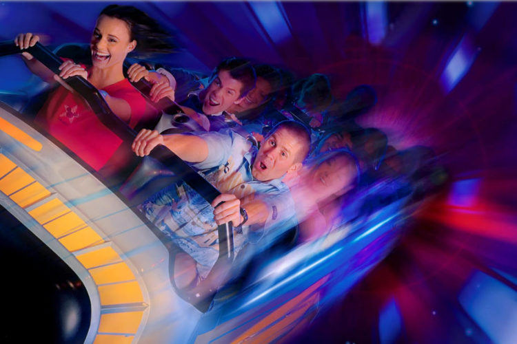 Image of Space Mountain riders - how fast is it?